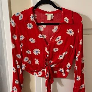 Forever 21 floral blouse Small